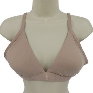 Calvin Klein Large Form To Body Lightly Lined Triangle Bralette QF6758 Beige Lg